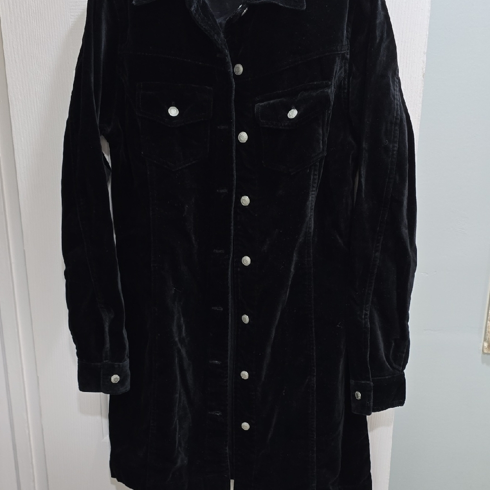 GAP Black Velvet Dress Woman's Size 4 - Picture 8 of 11